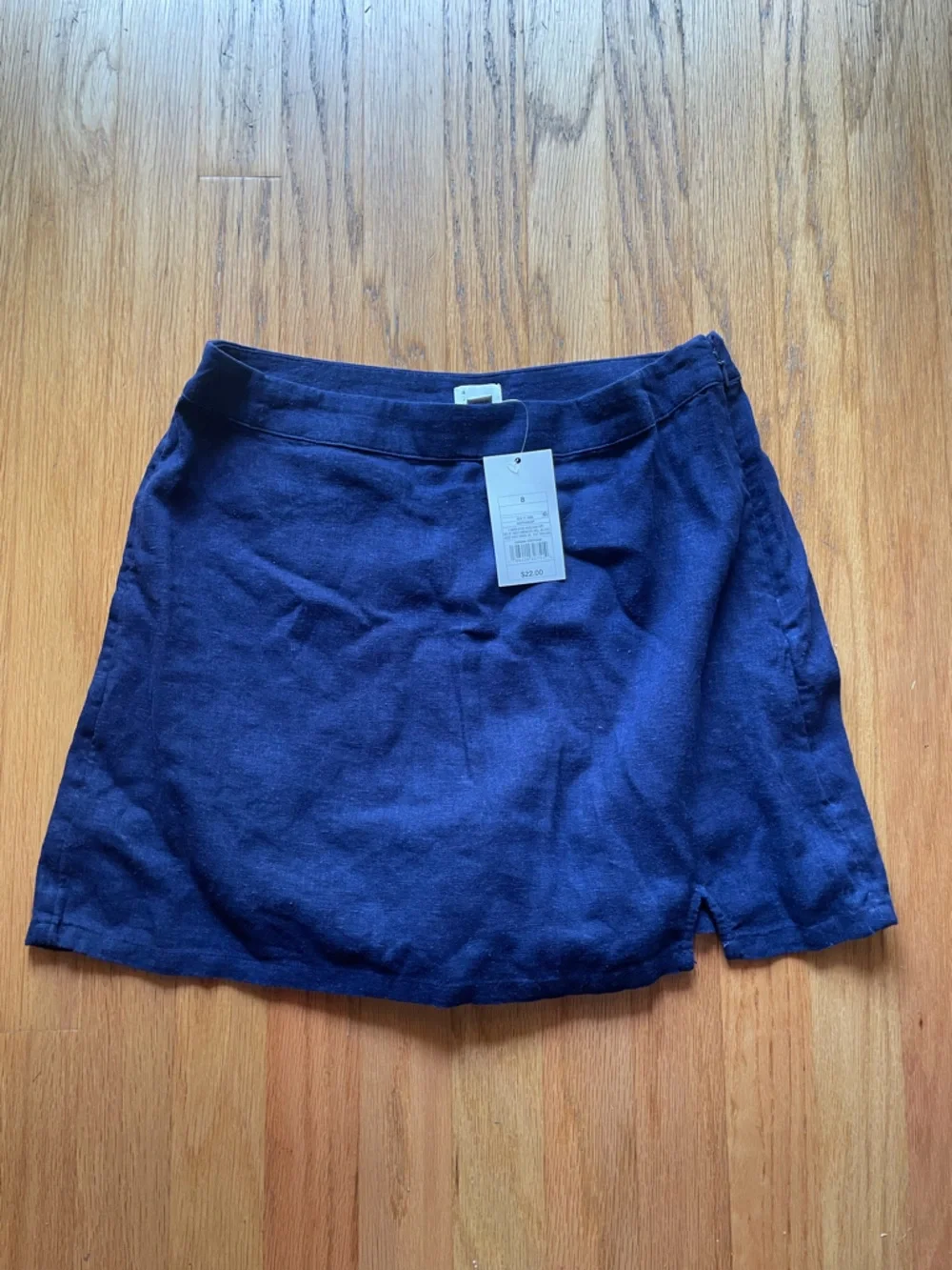 NWT Target A New Day Linen/nylon Blend High rise navy skort - Picture 3 of 13